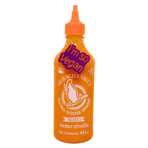 Load image into Gallery viewer, Flying Goose Sriracha Mayo Vegan 455ml-飛鵝商標是拉差蛋黃醬-455ml-CHIFG113
