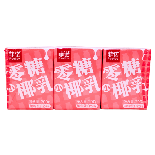 Free Now Coconut Milk-菲諾零糖椰乳3連盒-3_200g-COC503
