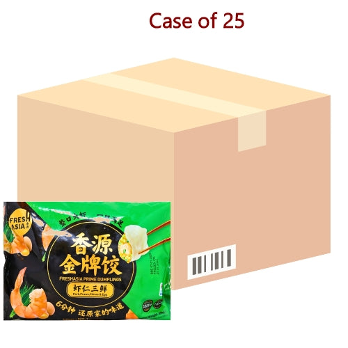 Load image into Gallery viewer, Fresh Asia Pork with Prawn Chive &amp; Egg Dumpling-香源蝦仁三鮮金牌水餃-400g-DUMFA201-25

