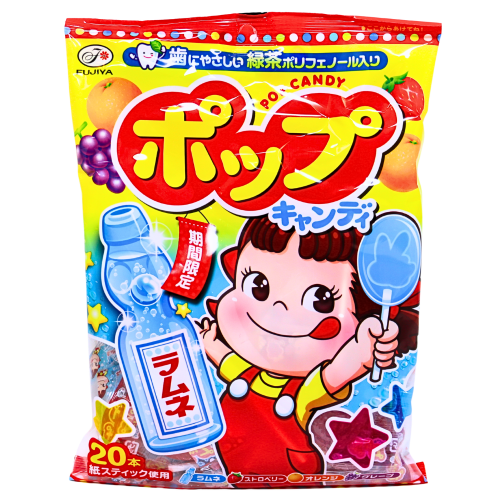 Fujiya Lollipops Candy (20pieces)-不二家牛奶糖袋装-128g-CANFY102