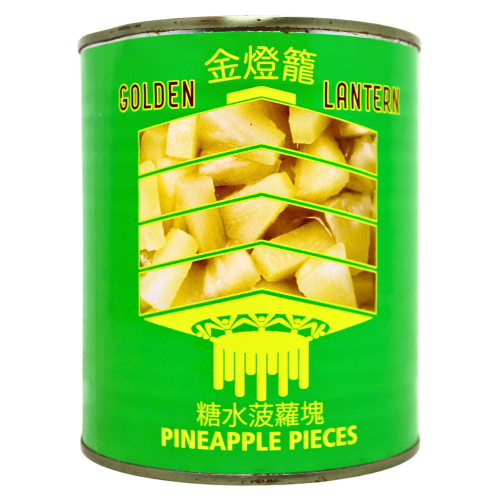 GL 850g Pineapple Pieces-金燈籠 850g 菠蘿角-850g-PIN302