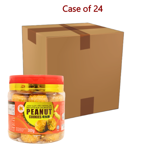 GL Cookies Peanut Flavour-金百合花生酥-300g-SNACGL202-24