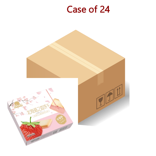 Load image into Gallery viewer, GZT Hokkaido Style Biscuit Strawberry Flavour-菓子町園道北海道之戀餅乾（草莓味）-133g-BISGZT101-24
