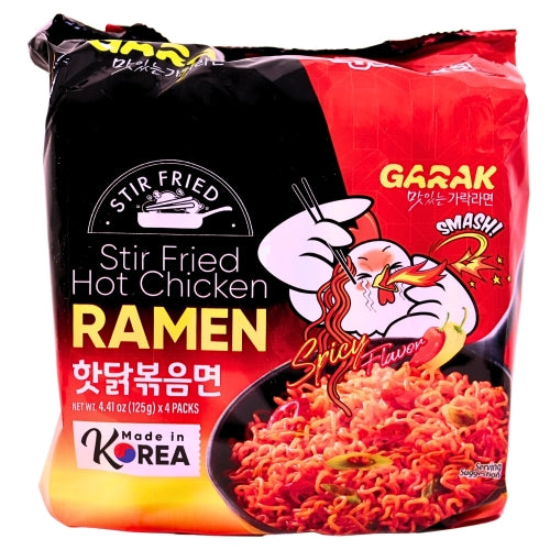 Garak Stir Fried Hot Chicken Ramen (4 packs)-Garak 火雞炒麵-4_130g-INGA102
