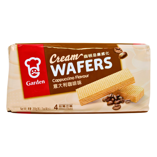Garden Cream Wafers - Cappuccino-嘉頓忌廉威化 - 意大利咖啡味-200g-BISG211