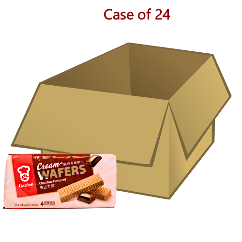 Garden Cream Wafers - Chocolate-嘉頓忌廉威化 - 朱古力味-200g-BISG202-24