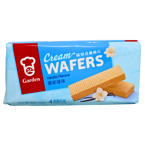Garden Cream Wafers - Vanilla-嘉頓忌廉威化 - 雲尼拿味-200g-BISG204