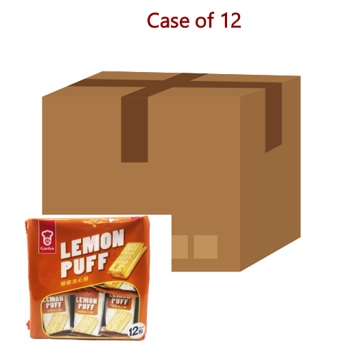 Load image into Gallery viewer, Garden Lemon Puff - Tray Pack-嘉頓檸檬味夾心餅-288g-BISG404-12
