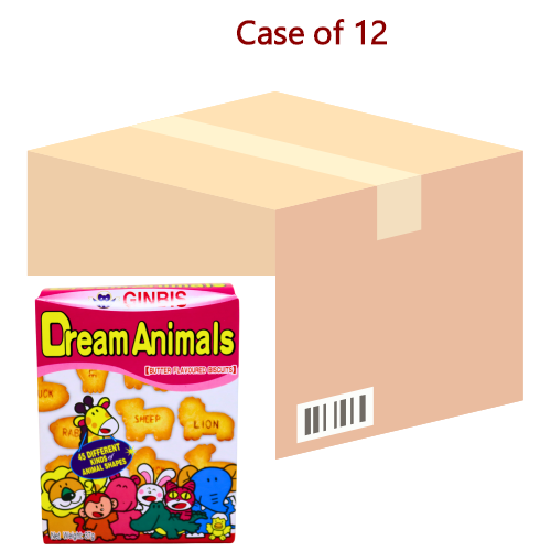 Ginbis Dream Animals Biscuits - Butter-愉快動物餅-奶油味-37g-BISGI102-12