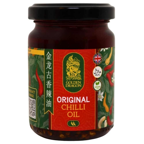 Golden Dragon Original Chilli Oil-金龍古香辣椒油-145g-CHIGD112