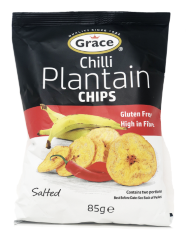 Grace Plantain Chips - Chilli-香辣味香蕉乾-85g-SNACGR105