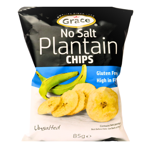 Grace Plantain Chips - No Salt-香蕉乾 - 無鹽-85g-SNACGR101