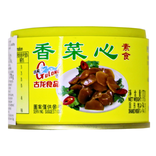 Gu Long Pickled Lettuce-古龍香菜心罐頭-170g-PRE424