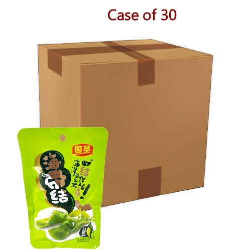 Guo Sheng Preserved Seaweed Knot - Spicy-國聖海帶結-山椒味-60g-PRE600-30