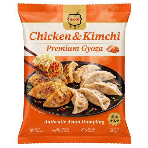 HANSS Chicken & Kimchi Premium Gyoza-HANSS 雞肉泡菜餃子-600g-DUMFA304
