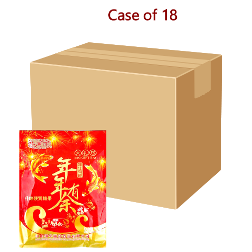 HLS New Year Candy - Assorted Fruit (Surplus Year Bag)-華麗莎年年有餘利是糖-雜果味-600g-CANHLS103-18