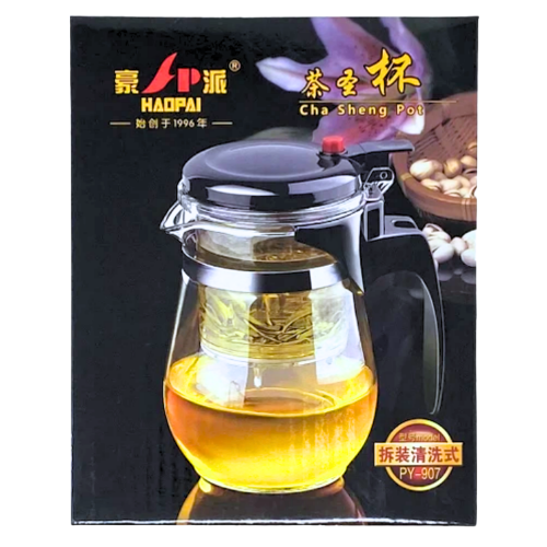HP Glass Tea Pot with Filter (Infuser)-豪派隔渣茶壷-1pcs-KITTEA304