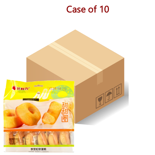 โหลดรูปภาพเข้าสู่ตัวดูแกลเลอรี, *HYL Doughnut Cake (Original Flavour)*-*好有力甜甜圈蛋糕（原味）*-336g-SNACHYL105-10
