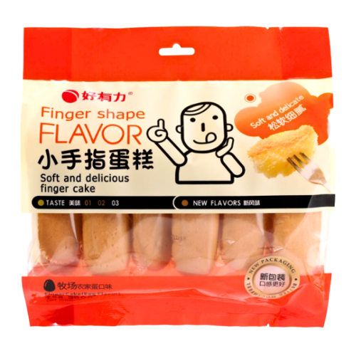 Load image into Gallery viewer, *HYL Finger Cake (Egg Flavour)*-*好有力小手指蛋糕*-350g-SNACHYL104
