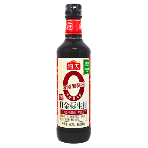 Haday '0' Golden Label Light Soy Sauce-海天0金標生抽(零添加)-500ml-SOY276