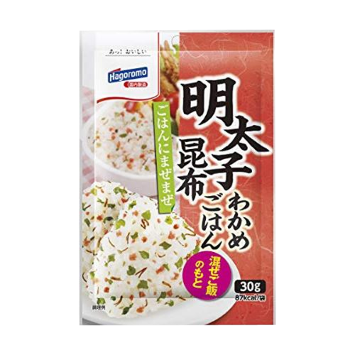 Hagoromo Wakame with Mentaiko Kelp Furikake (Rice Seasoning)-羽衣紫菜明太子昆布米飯調味料-30g-JPN640