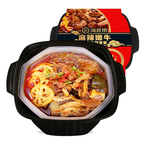 HaiDiLao Self Heating Hotpot - Spicy Beef-海底撈自煮火鍋-麻辣嫩牛-380g-INHDL102