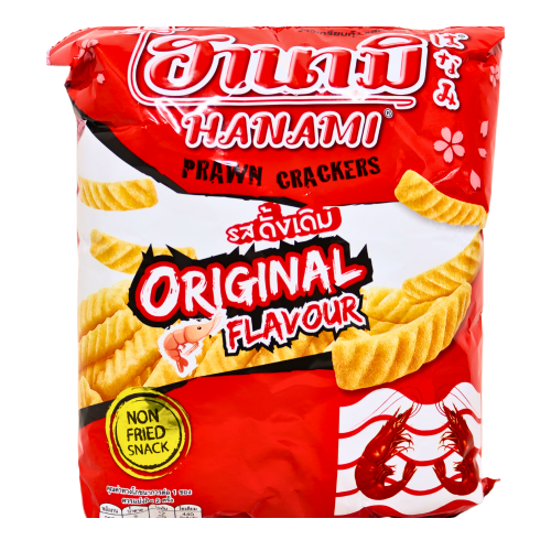 Hanami Toasted Prawn Crackers 52g-泰國鮮蝦條-52g-SNACHAN103