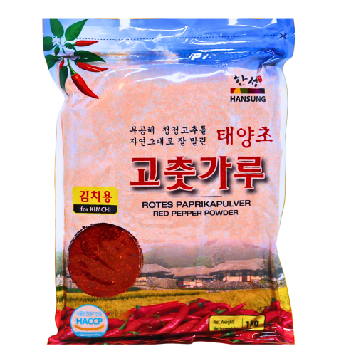 Hansung Red Pepper Powder (Coarse)-韓國泡菜專用紅椒粉-1kg-SPIHS101