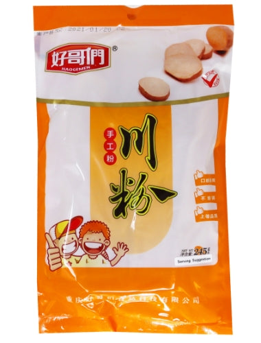 HaoGeMen Sweet Potato Noodles (Wide)-好哥們川粉(寬條)-245g-FNOOHGM101