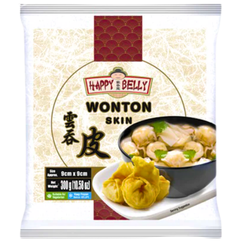 Happy Belly Wonton Pastry-家樂寶雲吞皮-300g-WRAP314