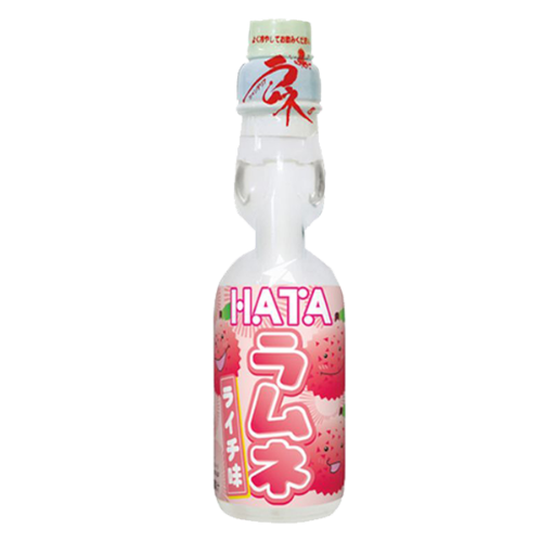 Hatakosen Ramune - Lychee (Carbonated Soft Drink)-日本波子汽水-荔枝-200ml-DRIHT205