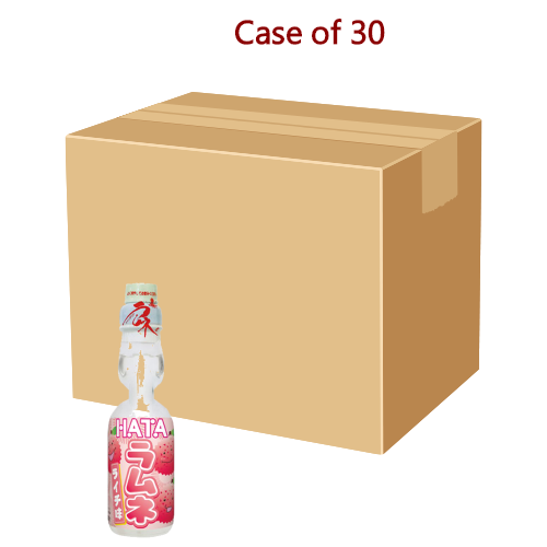 Hatakosen Ramune - Lychee (Carbonated Soft Drink)-日本波子汽水-荔枝-200ml-DRIHT205-30