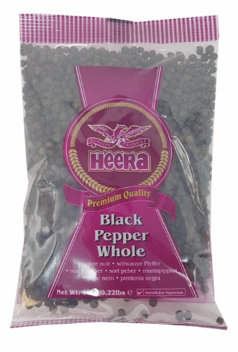 Heera Black Pepper Whole-黑胡椒粒-100g-SPIHR115