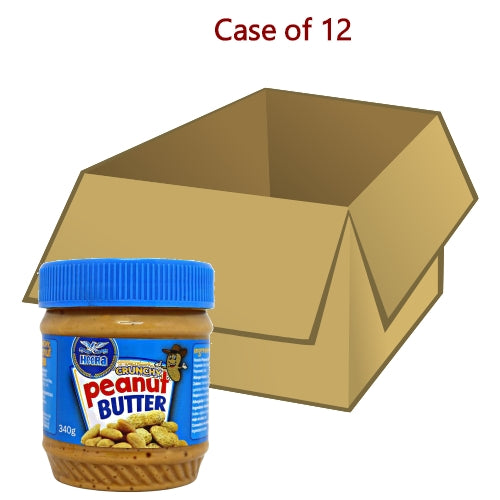 Heera Crunchy Peanut Butter-粗粒花生醬-340g-PNUT111-12