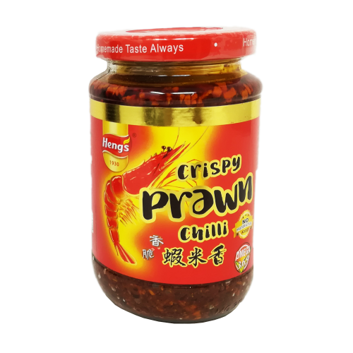 Heng's Crispy Prawn Chilli-恆氏愛加料香脆辣椒蝦米香-340g-CHIHE101
