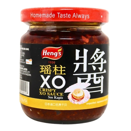 Heng's Crispy XO Scallop Chilli-恆氏愛加料瑤柱XO醬-180g-CHIHE105