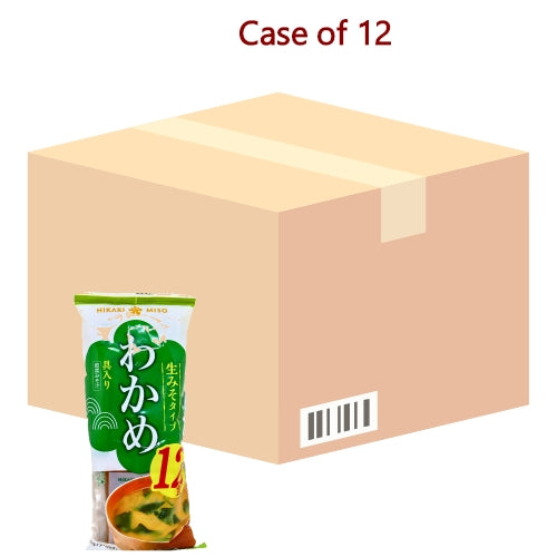 將圖片載入到圖庫檢視器中， Hikari Sokunama Wakame Miso Soup - Seaweed-信州海帶味噌湯-12_18g-JPN328-12
