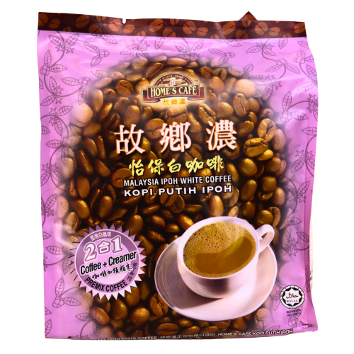 Home's Cafe 2 in 1 White Coffee (No Sugar)-故鄉濃怡保白咖啡- 無糖-15_25g-IDRI351