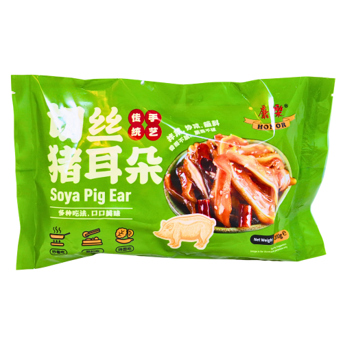 Honor Braised Pig Ear (Sliced) 200g-康樂切絲鹵香豬耳朵-200g-FMEATHR102