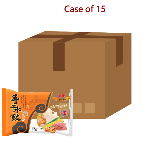 Load image into Gallery viewer, Honor Dumplings - Pork with Prawn and Sweetcorn-康樂豬肉大蝦玉米餃子-410g-DUMHR110-15

