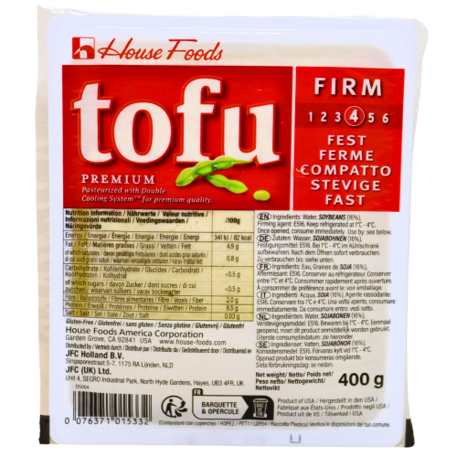House Premium Tofu - Firm (Red)-美國優質實豆腐-400g-TOFU115