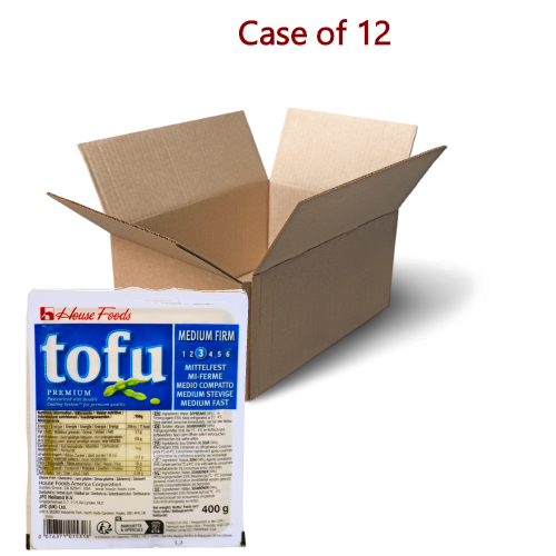 House Premium Tofu - Medium Firm (Blue)-美國優質中實豆腐-400g-TOFU121-12