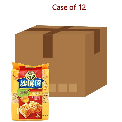 Hsu Fu Chi Egg Crisp Sachima-徐福記香酥全蛋味沙琪瑪-469g-SNACHFC108-12