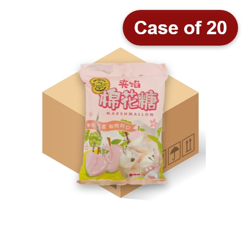 Hsu Fu Chi Marshmallow - Peach-徐福記棉花糖-密桃味-64g-CANHFC203-20