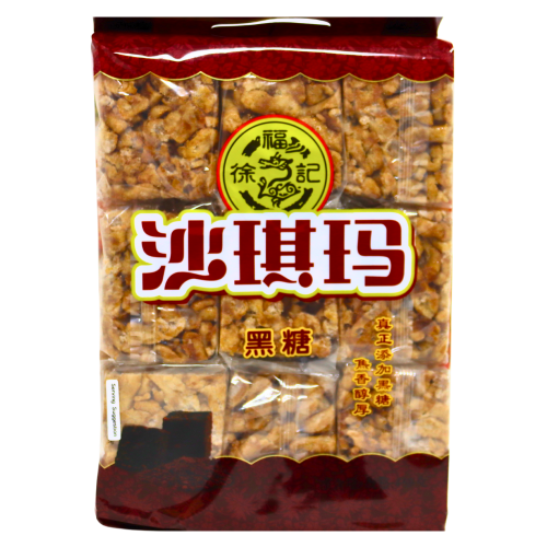 Hsu Fu Chi Sachima - Brown Sugar-徐福記沙琪瑪-黑糖-469g-SNACHFC116