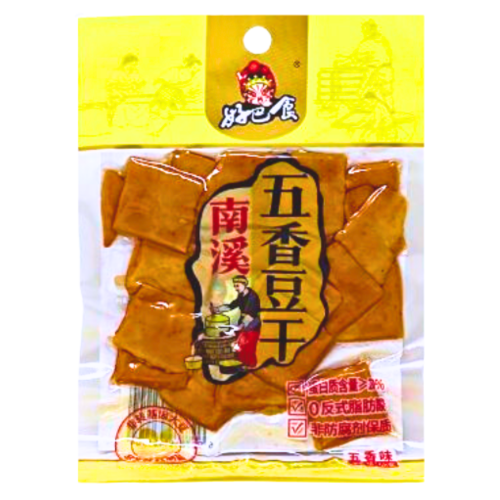 ギャラリービューアに画像を読み込む、HuiJi Dried Beancurd - Spicy-好巴食五香豆腐干-68g-SNACHJ103
