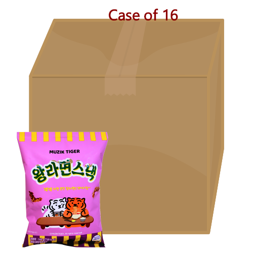 갤러리 뷰어에 이미지 로드, Hyosung Muzik Tiger King Ramen Snack-韓國曉星扭扭面小食-160g-SNACHS101-16
