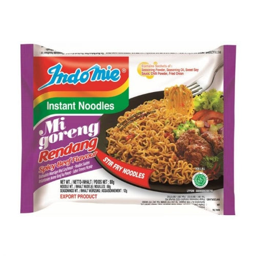 Load image into Gallery viewer, Indomie Noodles - Mi Goreng Rendang-印尼營多撈麵 - 仁當味-80g-ININ103
