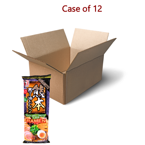 Itsuki Kumamoto Kuroma Ramen - Black Garlic Tonkotsu-五木熊本拉麵黑蒜油豚骨風味-176g-INIT112-12