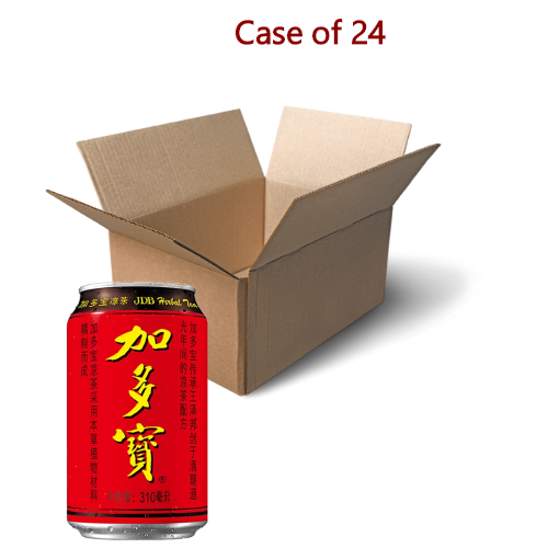 JDB Herbal Tea (Red Can)-加多寳凉茶(紅罐)-310ml-DRIJDB101-24